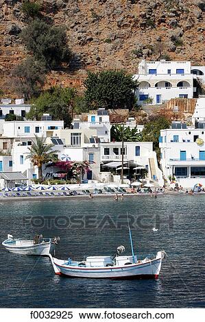 Stock Photography - Greece, Crete, Loutro. Fotosearch