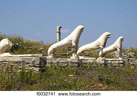 Greece, Cyclades, Delos, temple of Apollo View Large Photo Image Stock Image - Greece, Cyclades, Delos, temple of Apollo. Fotosearch