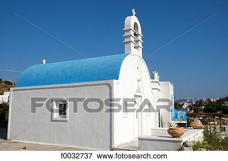 Greece, Cyclades, Mykonos, Hora, chapel View Large Photo Image Stock Photo - Greece, Cyclades, Mykonos, Hora, chapel. Fotosearch