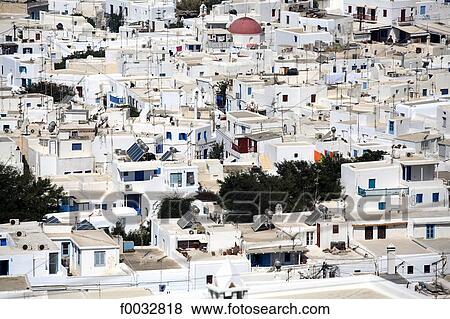 Greece, Cyclades, Mykonos, little Venice View Large Photo Image Stock Photo - Greece, Cyclades, Mykonos, little Venice. Fotosearch