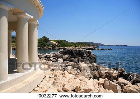 Stock Photo - Greece, ionian islands, Cefalonia, Argostoli, lighthouse of Saint Theodor.. Fotosearch