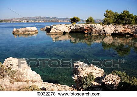 Greece, ionian islands, Cefalonia, Argostoli. View Large Photo Image Stock Photo - Greece, ionian islands, Cefalonia, Argostoli.. Fotosearch