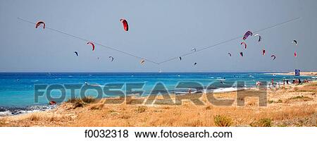 Greece, Lefkada, Agios Ioannis, kite surf.. View Large Photo Image Stock Photo - Greece, Lefkada, Agios Ioannis, kite surf... Fotosearch