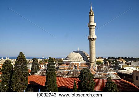 Greece, Rhodes, Soliman mosque View Large Photo Image Stock Image - Greece, Rhodes, Soliman mosque. Fotosearch