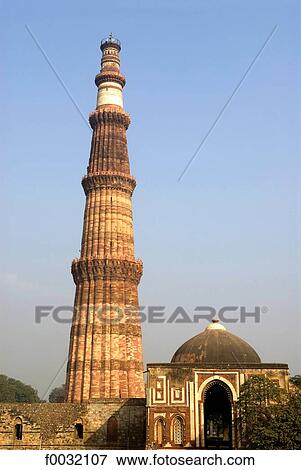 India, near New Delhi, Qutab Minar. View Large Photo Image Stock Photo - India, near New Delhi, Qutab Minar.. Fotosearch
