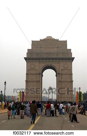 India, New Delhi, India Gate. View Large Photo Image Stock Photo - India, New Delhi, India Gate.. Fotosearch