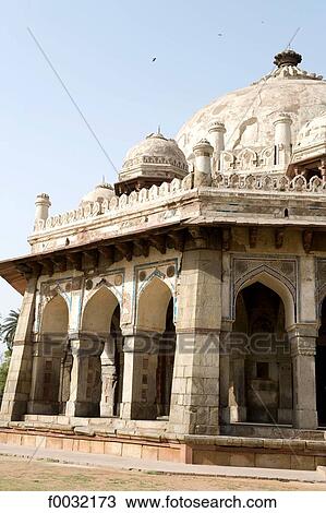 India, New Delhi, Isa Khan's tomb. View Large Photo Image Stock Image - India, New Delhi, Isa Khan's tomb.. Fotosearch