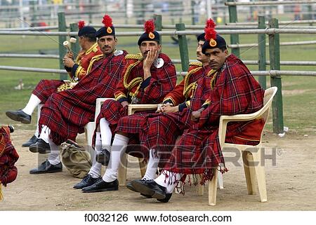 India, New Delhi, members of the military fanfare. View Large Photo Image Stock Photograph - India, New Delhi, members of the military fanfare.. Fotosearch