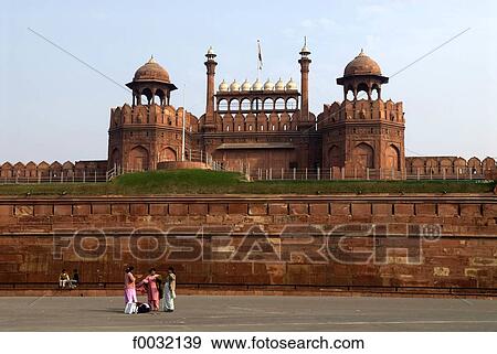 India, New Delhi, red fort. View Large Photo Image Stock Photo - India, New Delhi, red fort.. Fotosearch