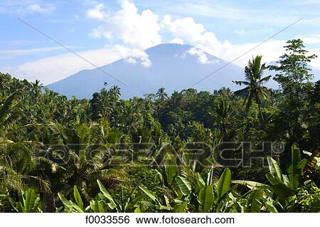 Stock Photograph - Indonesia, Bali, mount Agung. Fotosearch