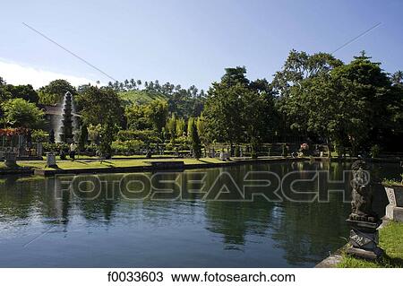 Stock Image - Indonesia, Bali, Tirtagangga, royal gardens. Fotosearch