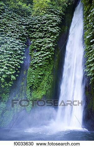 Indonesia, Bali, waterfall View Large Photo Image Stock Image - Indonesia, Bali, waterfall. Fotosearch