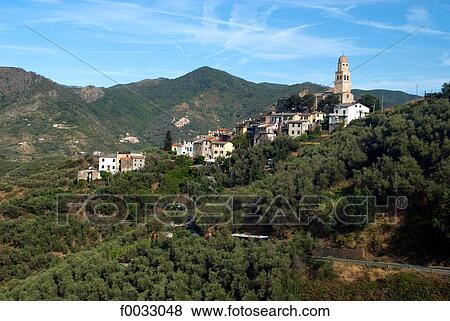 Italy, Liguria, Fontona View Large Photo Image Stock Photo - Italy, Liguria, Fontona. Fotosearch