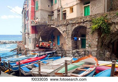 Italy, Liguria, Riomaggiore View Large Photo Image Stock Photography - Italy, Liguria, Riomaggiore. Fotosearch