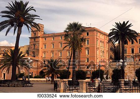 Picture - Italy, Sardinia, Cagliari, town hall. Fotosearch