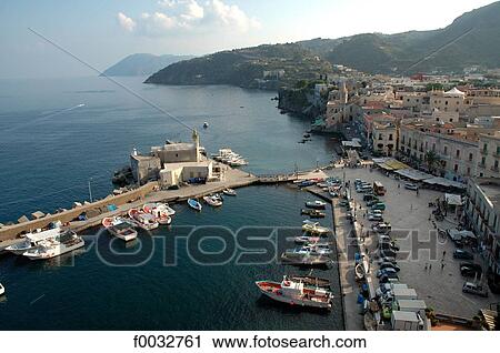 Stock Image - Italy, Sicily, Aeolian islands, Lipari. Fotosearch