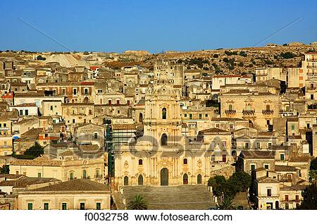 Stock Photo - Italy, Sicily, Modica, church of San Giorgio. Fotosearch