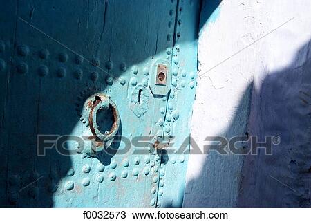 Morocco, Chefchaouen, medina, detail of a door View Large Photo Image Stock Image - Morocco, Chefchaouen, medina, detail of a door. Fotosearch