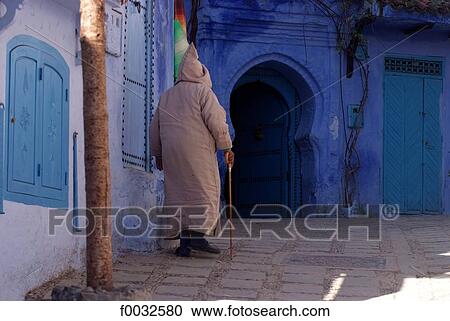 Morocco, Chefchaouen, medina View Large Photo Image Stock Image - Morocco, Chefchaouen, medina. Fotosearch