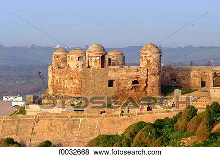 Morocco, Larache, portuguese small fort View Large Photo Image Stock Photo - Morocco, Larache, portuguese small fort. Fotosearch