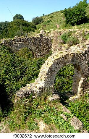 Stock Image - Morocco, Lixus, roman pond. Fotosearch