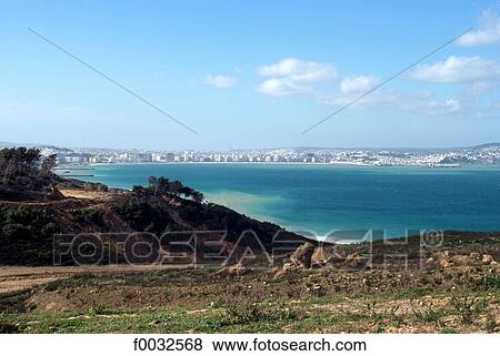 Morocco, Tangier bay View Large Photo Image Stock Photo - Morocco, Tangier bay. Fotosearch