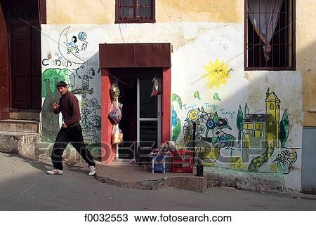Morocco, Tangier, shop View Large Photo Image Stock Image - Morocco, Tangier, shop. Fotosearch