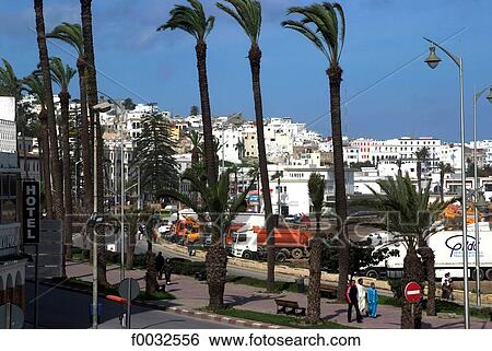 Morocco, Tangier View Large Photo Image Stock Photograph - Morocco, Tangier. Fotosearch