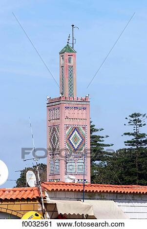 Morocco, Tangier, the grand socco, mosque View Large Photo Image Stock Image - Morocco, Tangier, the grand socco, mosque. Fotosearch