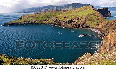 Stock Photo - Portugal, Madeira, bay of Abra. Fotosearch