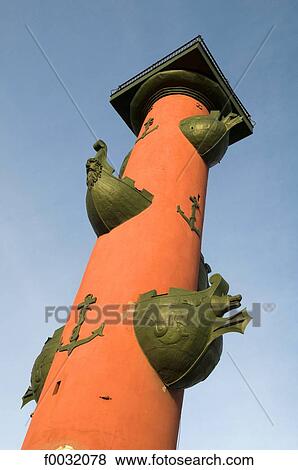 Stock Photo - Russia, St Petersburg, rostral column.. Fotosearch