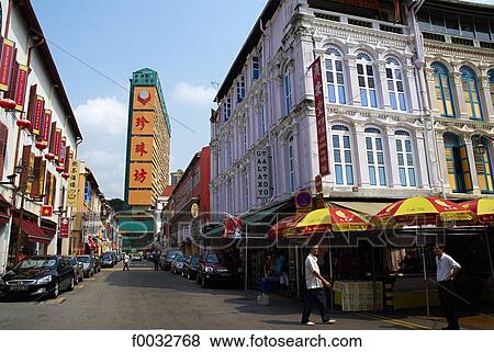 Stock Photo - Singapore, Chinatown. Fotosearch