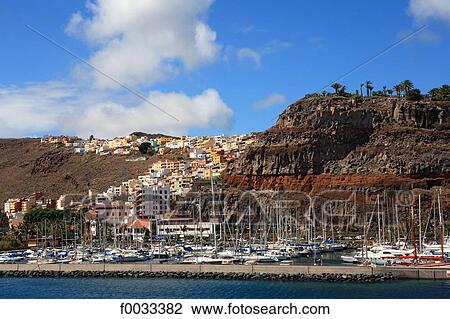 Spain, canary islands, Gomera, San Sebastian View Large Photo Image Stock Image - Spain, canary islands, Gomera, San Sebastian. Fotosearch