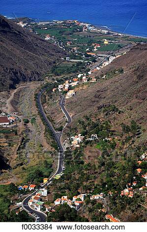 Spain, canary islands, Gomera, Valle Gran rey View Large Photo Image Picture - Spain, canary islands, Gomera, Valle Gran rey. Fotosearch