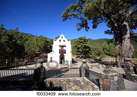 Spain, Canary islands, La Palma, El Paso, Ermita de la Virgen del Pino View Large Photo Image Stock Photo - Spain, Canary islands, La Palma, El Paso, Ermita de la Virgen del Pino. Fotosearch