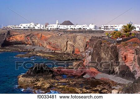 Spain, Canary islands, Lanzarote, Playa Blanca View Large Photo Image Stock Image - Spain, Canary islands, Lanzarote, Playa Blanca. Fotosearch