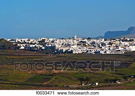 Stock Image - Spain, Canary islands, Lanzarote, San Bartolomé. Fotosearch