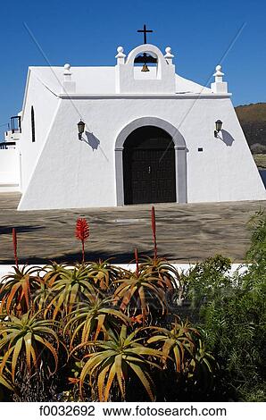 Spain, Canary islands, Lanzarote, Madasche, church View Large Photo Image Stock Image - Spain, Canary islands, Lanzarote, Madasche, church. Fotosearch