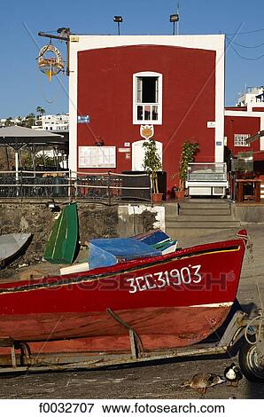 Stock Photo - Spain, Canary islands, Lanzarote, Puerto del Carmen. Fotosearch