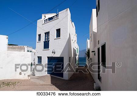Spain, Canary islands, Lanzarote, Caleta de Famara View Large Photo Image Stock Photograph - Spain, Canary islands, Lanzarote, Caleta de Famara. Fotosearch