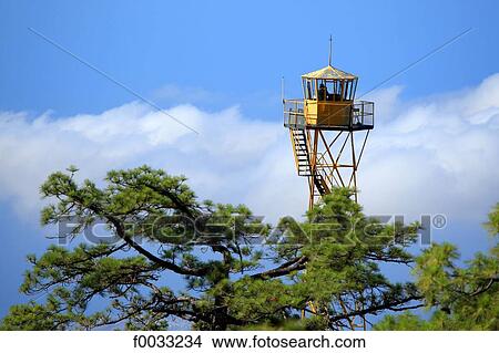 Picture - Spain, Canary islands, Tenerife, fire control observatory. Fotosearch