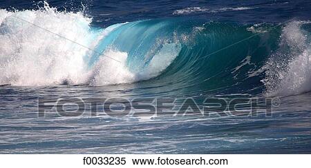 Stock Photography - Spain, Canary islands, Tenerife, waves. Fotosearch
