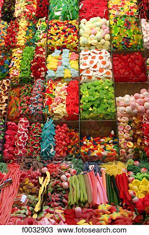 Spain, Catalonia, Barcelona, el raval, market, candies View Large Photo Image Stock Image - Spain, Catalonia, Barcelona, el raval, market, candies. Fotosearch