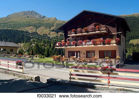 Switzerland, Alpes Poeninae, great st Bernard pass, house View Large Photo Image Stock Image - Switzerland, Alpes Poeninae, great st Bernard pass, house. Fotosearch
