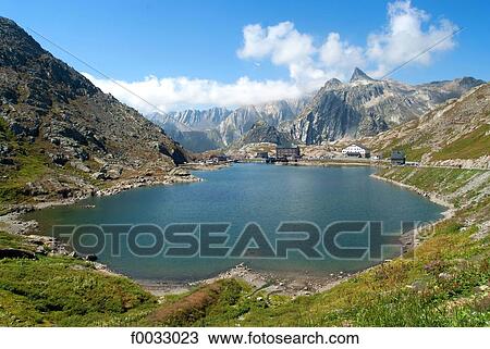 Switzerland, Alpes Poeninae, great st Bernard pass, lake View Large Photo Image Stock Image - Switzerland, Alpes Poeninae, great st Bernard pass, lake. Fotosearch