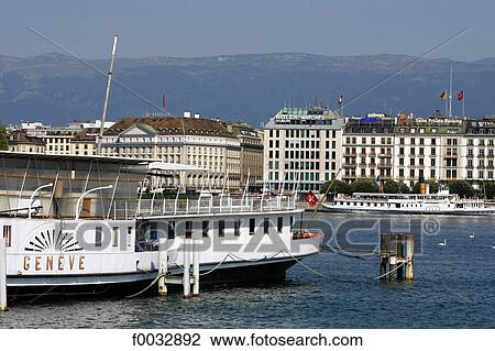 Switzerland, Geneva, boat View Large Photo Image Stock Image - Switzerland, Geneva, boat. Fotosearch