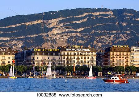 Switzerland, Geneva, sailing boat View Large Photo Image Stock Photo - Switzerland, Geneva, sailing boat. Fotosearch