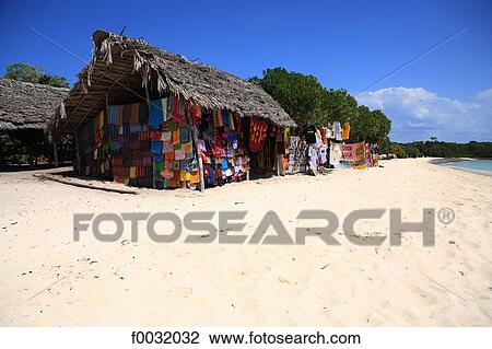 Tanzania, Kwale island, shop on the beach. View Large Photo Image Stock Image - Tanzania, Kwale island, shop on the beach.. Fotosearch