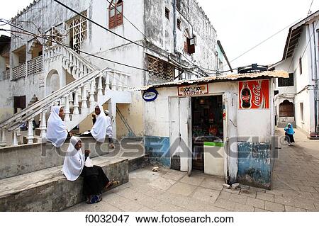 Tanzania, Zanzibar (Unguja island), Zanzibar city, Stone Town. View Large Photo Image Stock Photo - Tanzania, Zanzibar (Unguja island), Zanzibar city, Stone Town.. Fotosearch