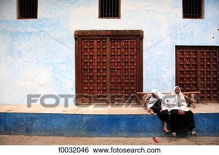 Stock Photograph - Tanzania, Zanzibar (Unguja island), Zanzibar city, Stone Town.. Fotosearch